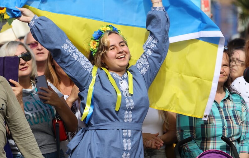 Hundreds of Ukrainians celebrated their Independence Day last August at an event in Dublin. New figures also show that Ireland has taken in one of the highest proportions of Ukrainian refugees in Europe.