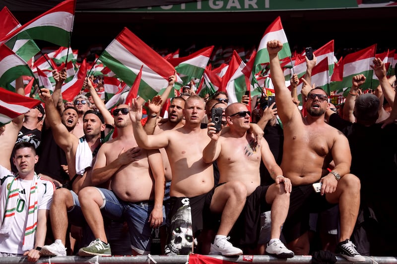 Hungary were well supported in Stuttgart