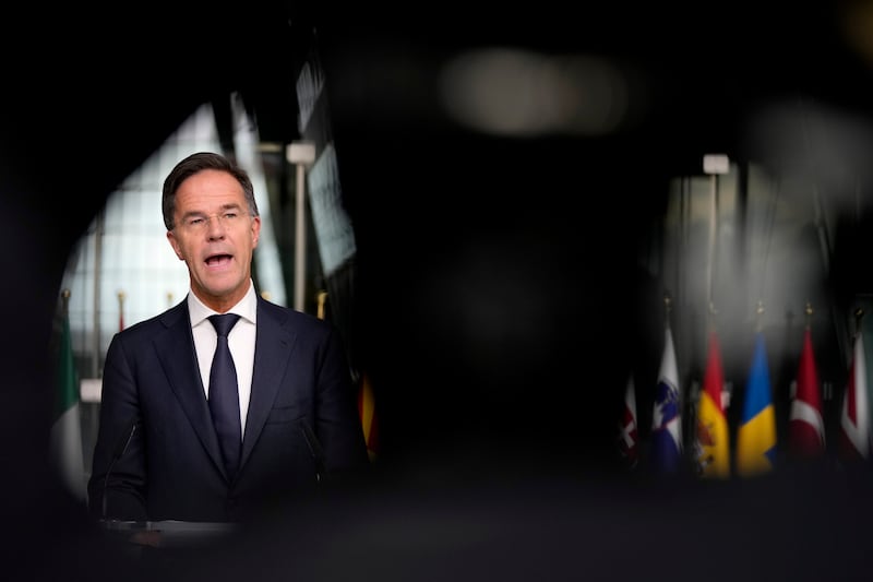 Mr Rutte spoke after meeting a high level South Korean delegation (AP)