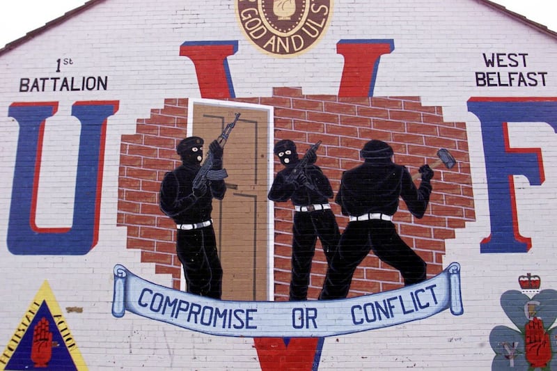 An Ulster Volunteer Force (UVF) mural