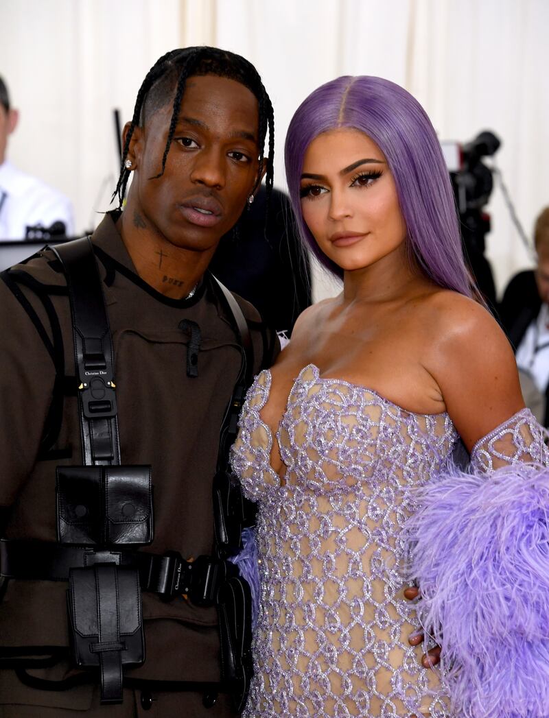 Travis Scott and Kylie Jenner attending the Metropolitan Museum of Art Costume Institute Benefit Gala 2019