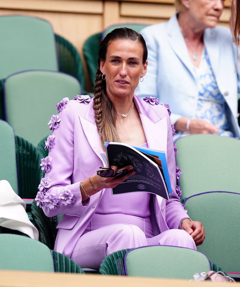 Jill Scott in the royal box on day 13 of the 2024 Wimbledon Championships