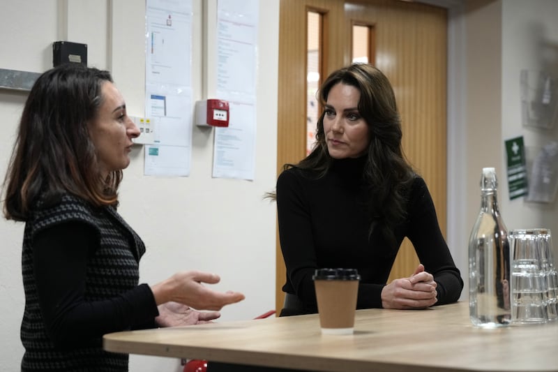 The Princess of Wales during a visit to Sebby’s Corner in Barnet, north London in November