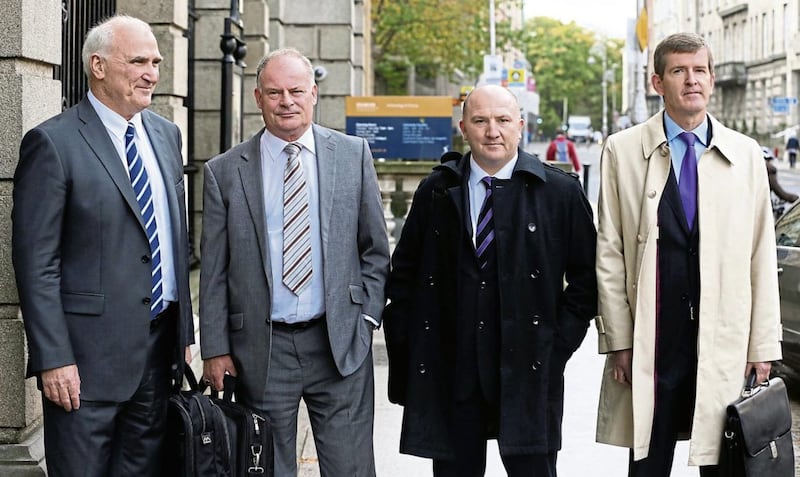 Irish Amateur Boxing Association (IABA) officials, left to right, Joe Christle, Pat Ryan, Fergal Carruth and Ciaran Kirwan, pictured in 2015