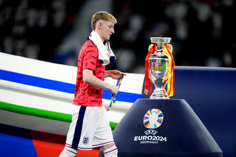 Anthony Gordon was part of England’s Euro 2024 squad