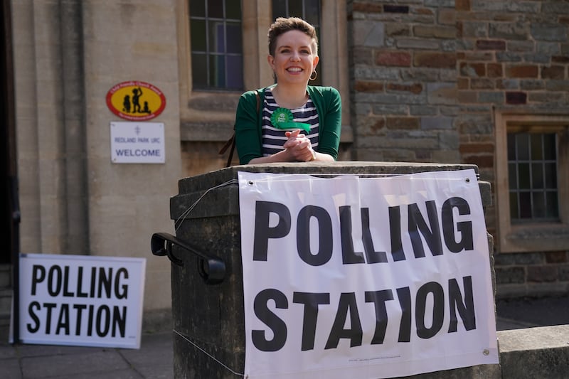 Green Party co-leader Carla Denyer was at Redland Park United Reformed Church in Bristol to cast her vote