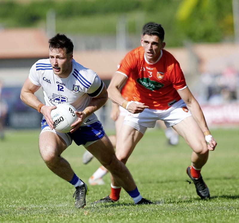 Monaghan star Dessie Ward scored a match-winning 1-3 for Ballybay in the county decider. Pic Philip Walsh. 