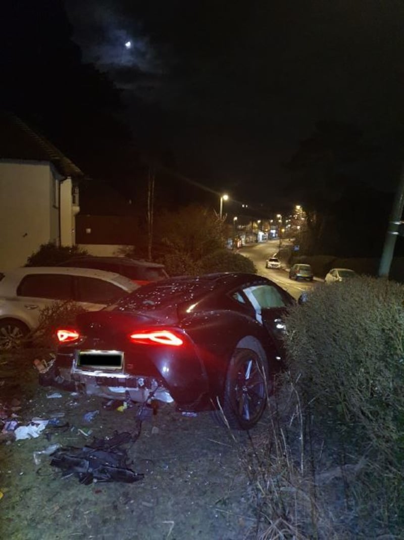 The scene of the collision on Snatts Hill, Limpsfield