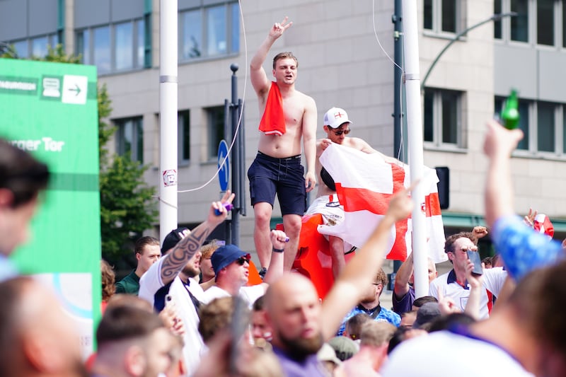 England fans in Berlin ahead of the Euro 2024 final