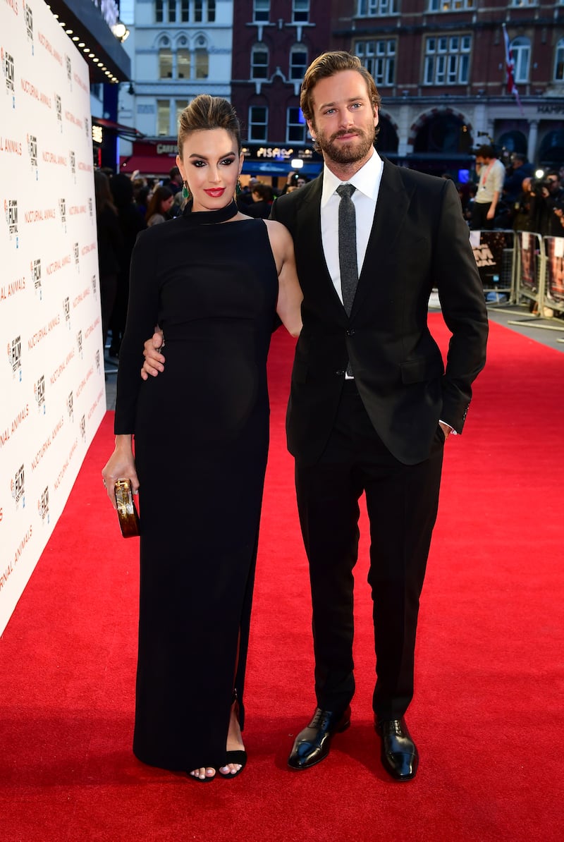 Armie Hammer and his ex-partner Elizabeth Chambers