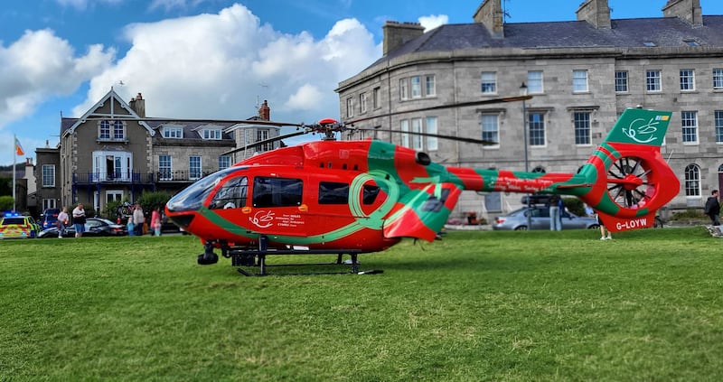 The Air Ambulance was called following the accident in Alma Street