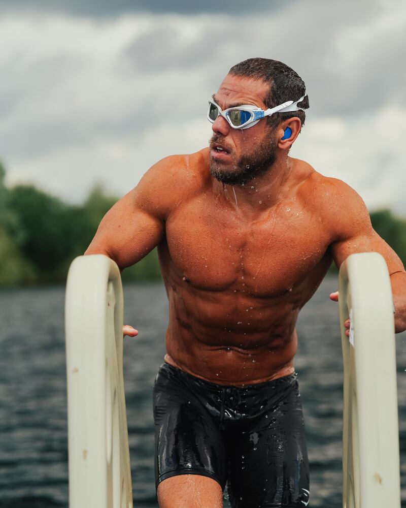 Ross Edgley will be swimming an average of 15 to 18 hours per day during his seven day challenge (PhD Nutrition)