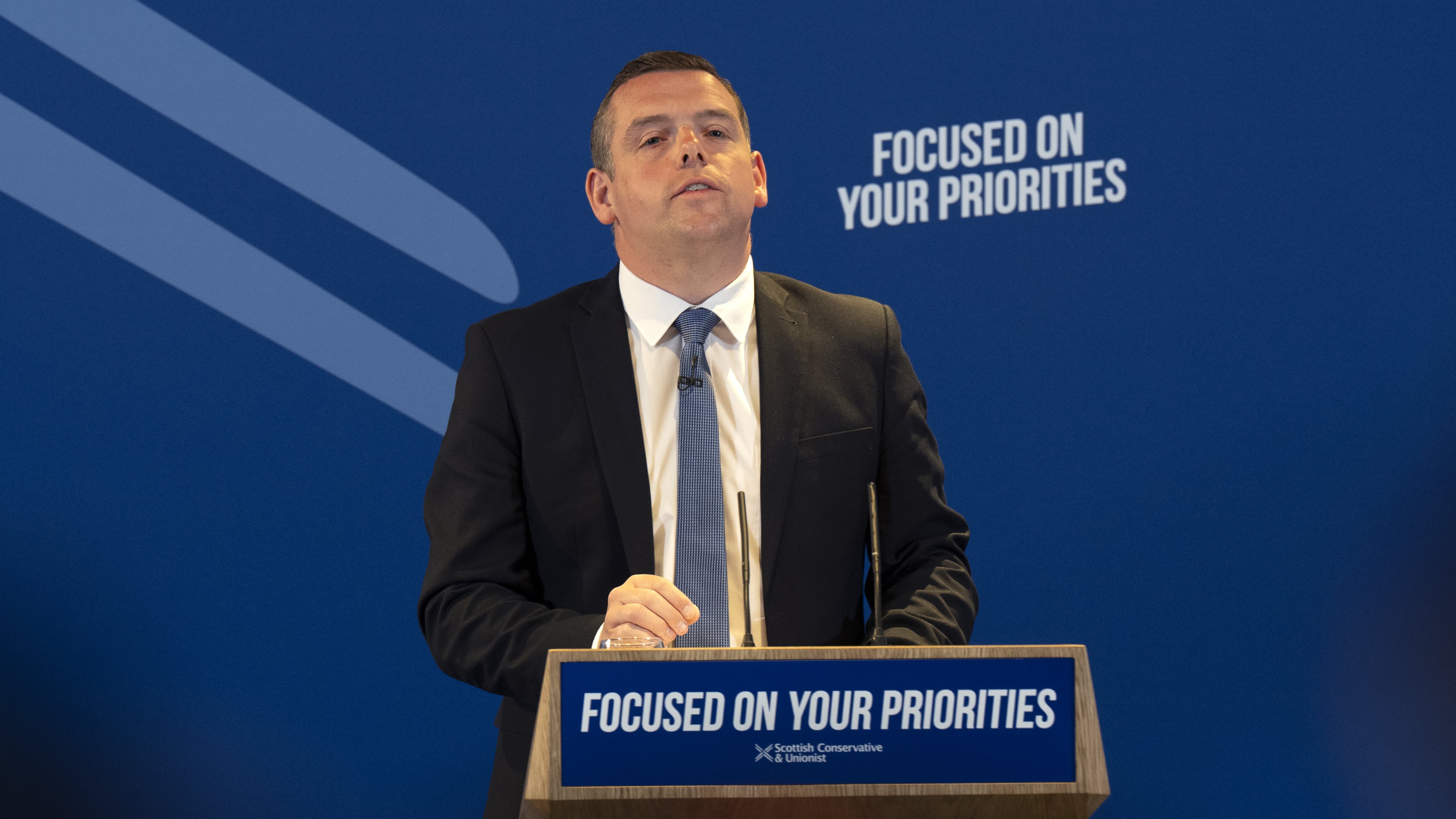 Douglas Ross said voters can end the independence debate with a vote for his party