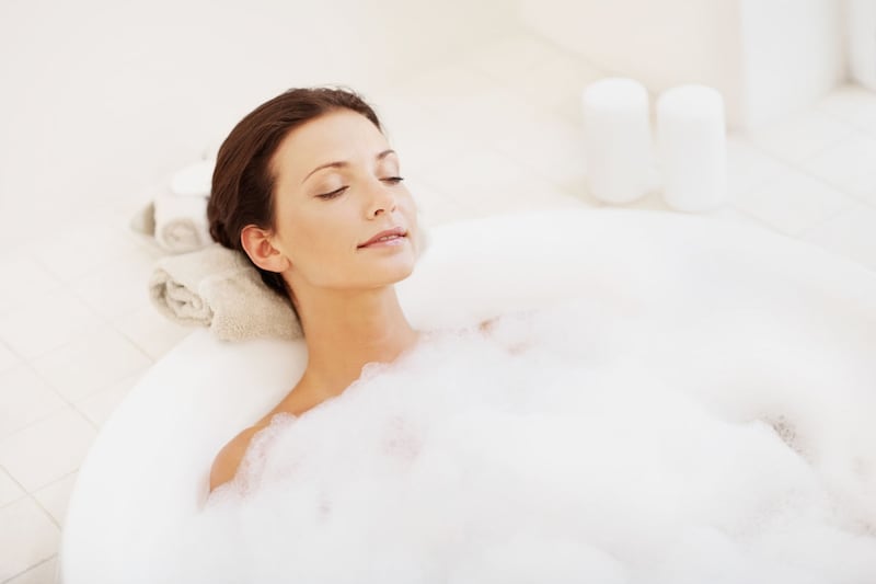 &nbsp;A hot bath lowers stress and blood pressure. Follow up with a cool bed for a good night's sleep.