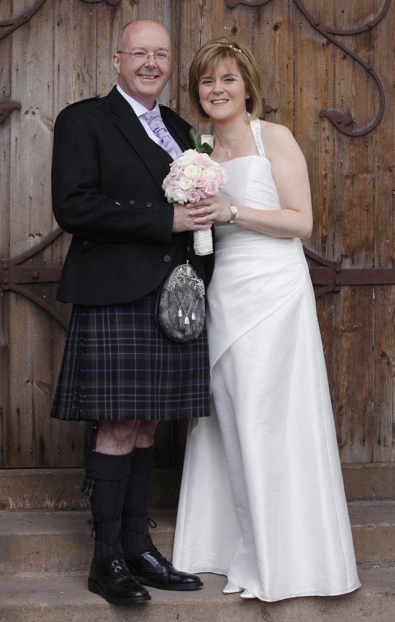 Ms Sturgeon and Mr Murrell tied the knot in a ceremony at Oran Mor in Glasgow in July 2010.