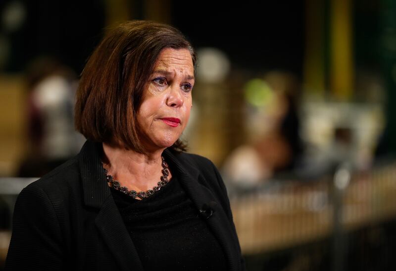 Sinn Fein leader Mary Lou McDonald said she had reported a death threat