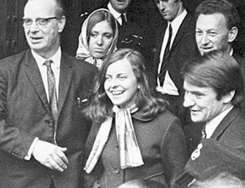 Bernadette Devlin with Gerry Fitt in the early 1970s  