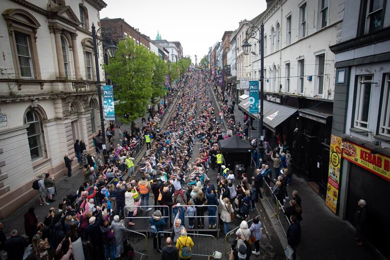 Derry rocking the boat in aid of Foyle Hospice and Ryan McBride Foundation (PHOTO: JIM MCCAFFERTY)