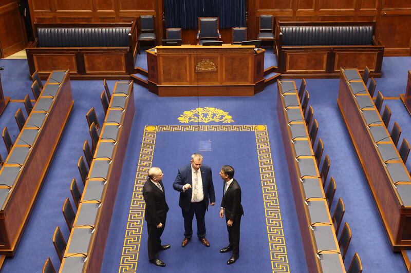 The Assembly Chamber at Parliament Buildings at Stormont, Belfast