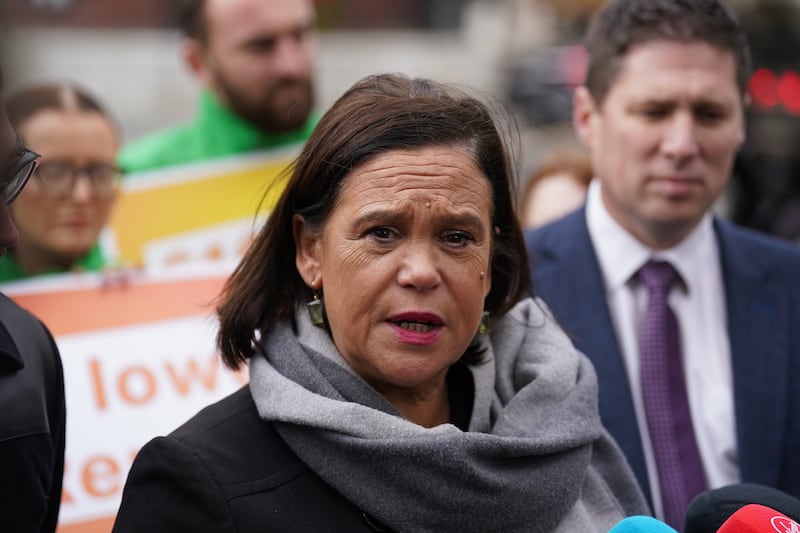 Sinn Fein leader Mary Lou McDonald said southern Irish politics had undergone a fundamental transformation