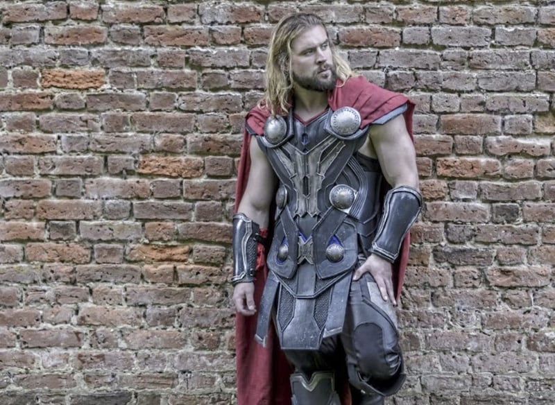 Personal trainer Ben Mudge in his Thor get-up 