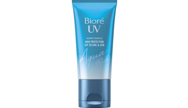 Biore UV Aqua Water Essence Sunscreen SPF50, £15.99