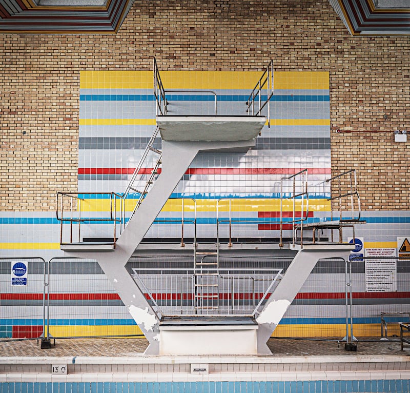 The abandoned diving board in Cascade Leisure Centre in Co Armagh