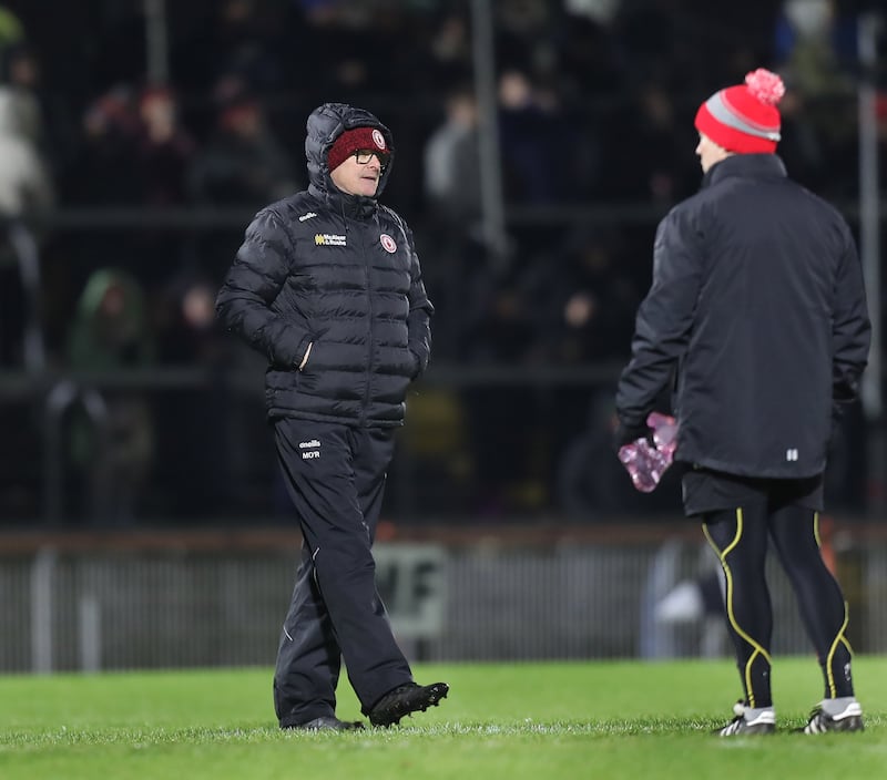 Tyrone manager Malachy O'Rourke before taking on Derry during the NFL round 1 match played at Healy Park, Omagh on Saturday 25th January 2025. Picture Margaret McLaughlin