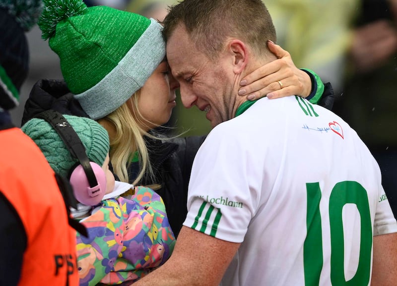 O’Loughlin Gaels Mark Bergin after full time