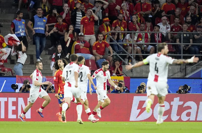 Georgia took a shock lead against Spain