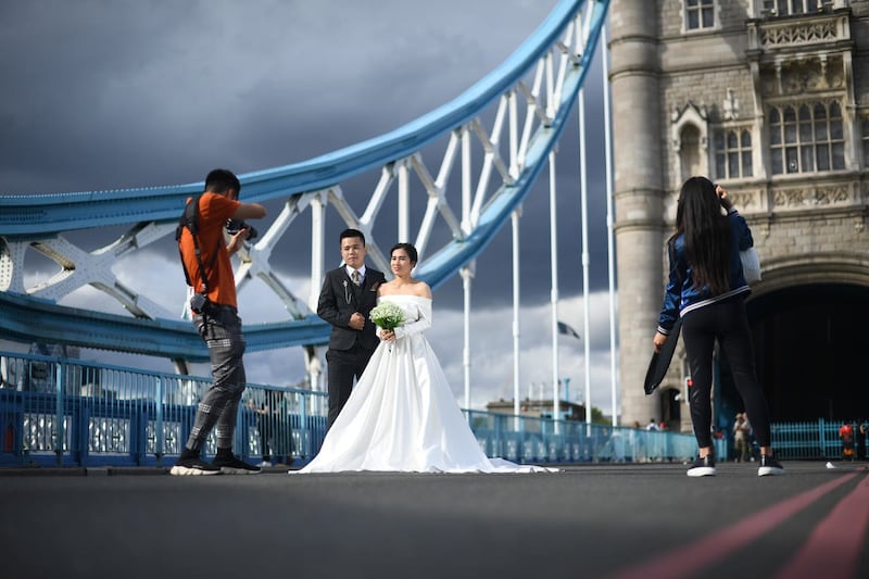 Tower Bridge stuck open