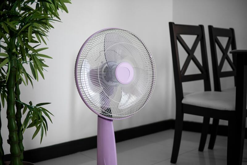 Electric fans are a life saver on hot, sunny days