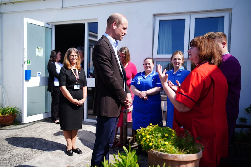 William gave an update on his wife’s health during a visit to the Isles of Scilly