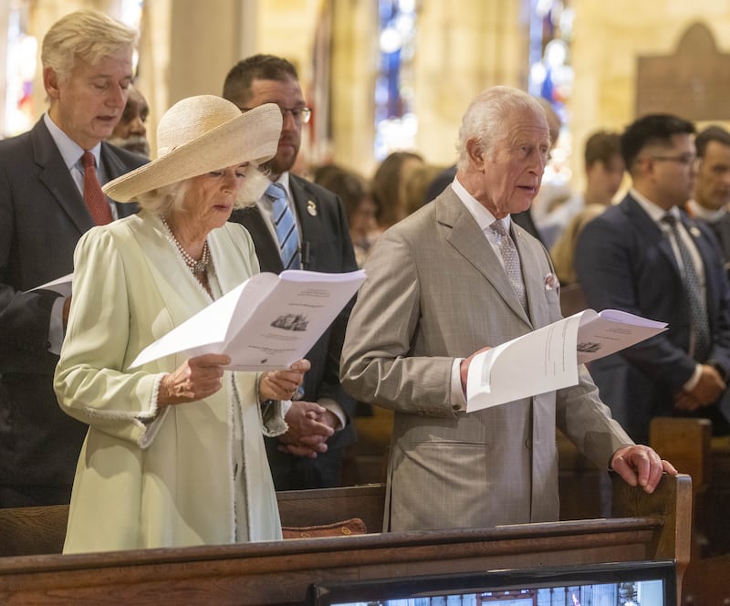 Charles and Camilla attend a Sunday church service at St Thomas’ Anglican Church in north Sydney