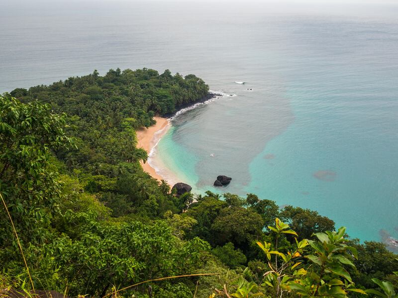 Banana beach, Principe Island