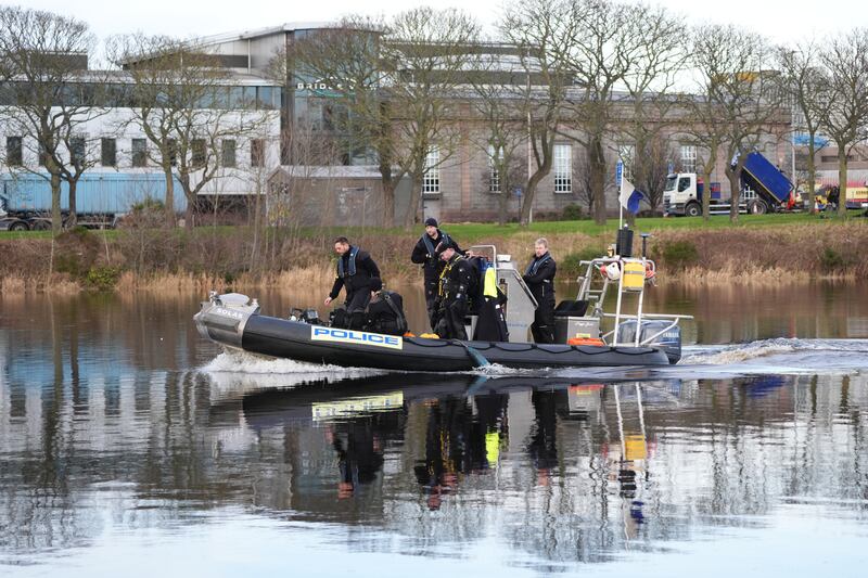 Police divers have been searching the river and harbour during the search for the sisters