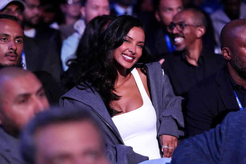 Love Island host Maya Jama was in the stands