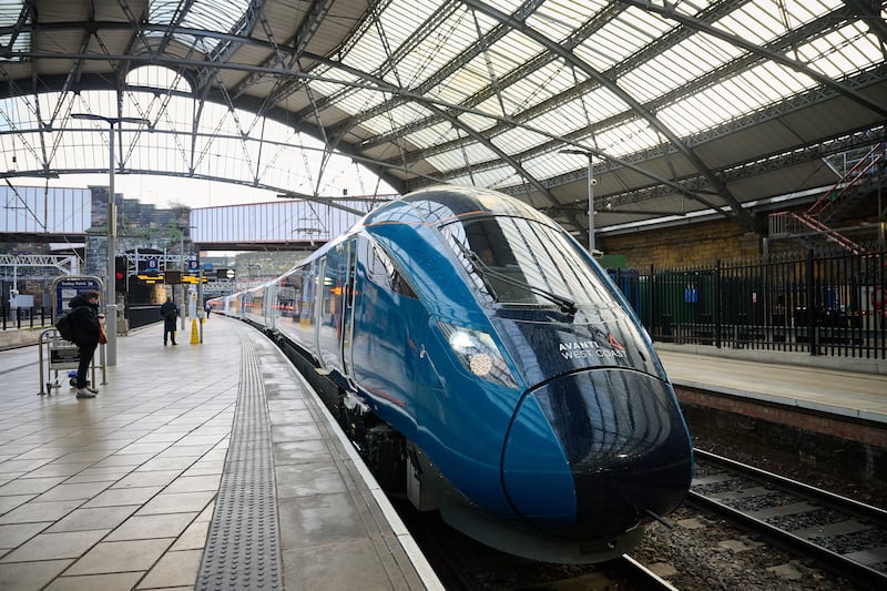 An Avanti West Coast train at Liverpool Lime Street station