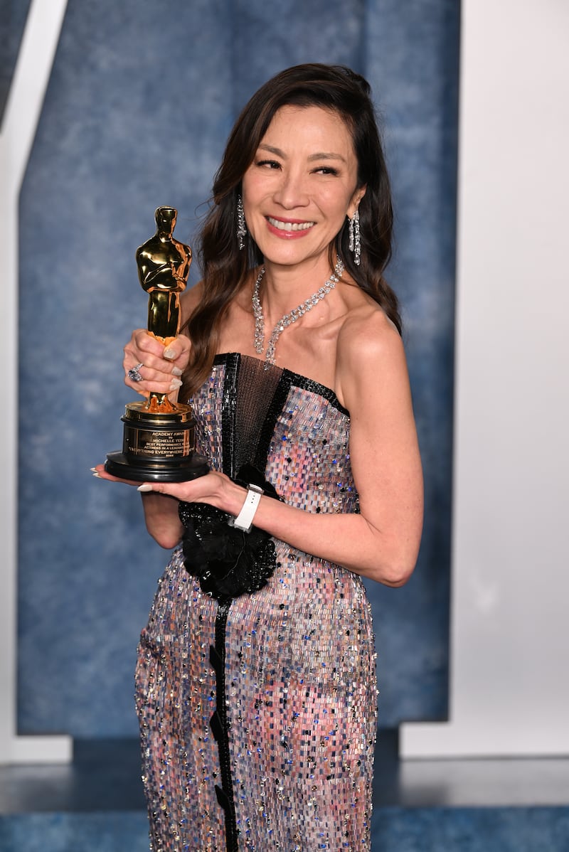 Michelle Yeoh, winner of the Oscar for lead actress