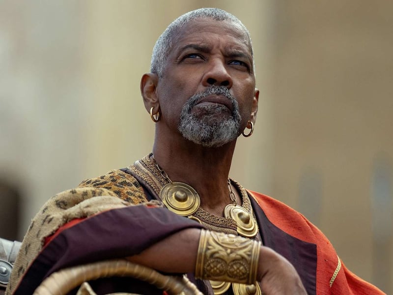 Denzel Washington as Macrimus in Gladiator II