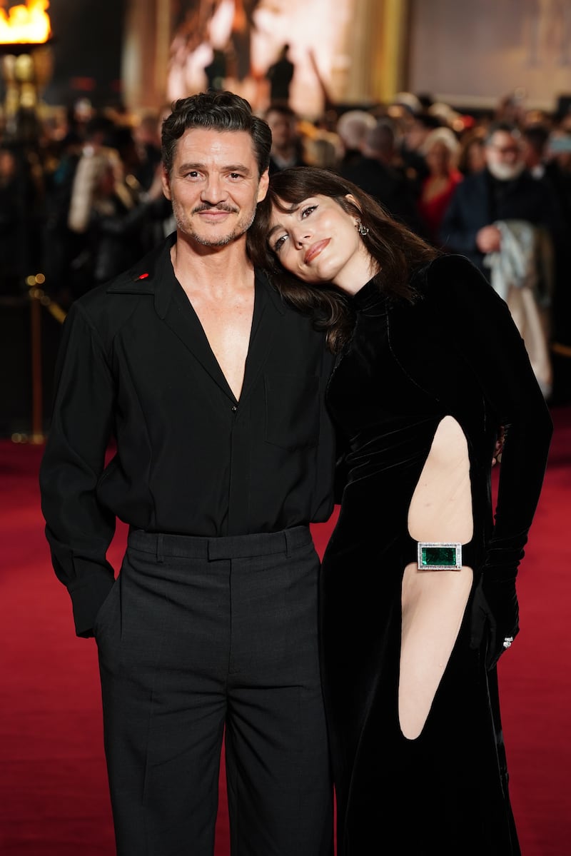 Pedro Pascal and Lux Pascal attending the Royal Film Performance and world premiere of Gladiator II, in aid of the Film and TV Charity which is celebrating its 100th anniversary this year, at Odeon Luxe Leicester Square, central London. Picture date: Wednesday November 13, 2024.