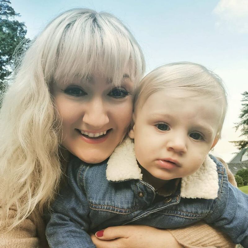 Andrea with her son, Leo