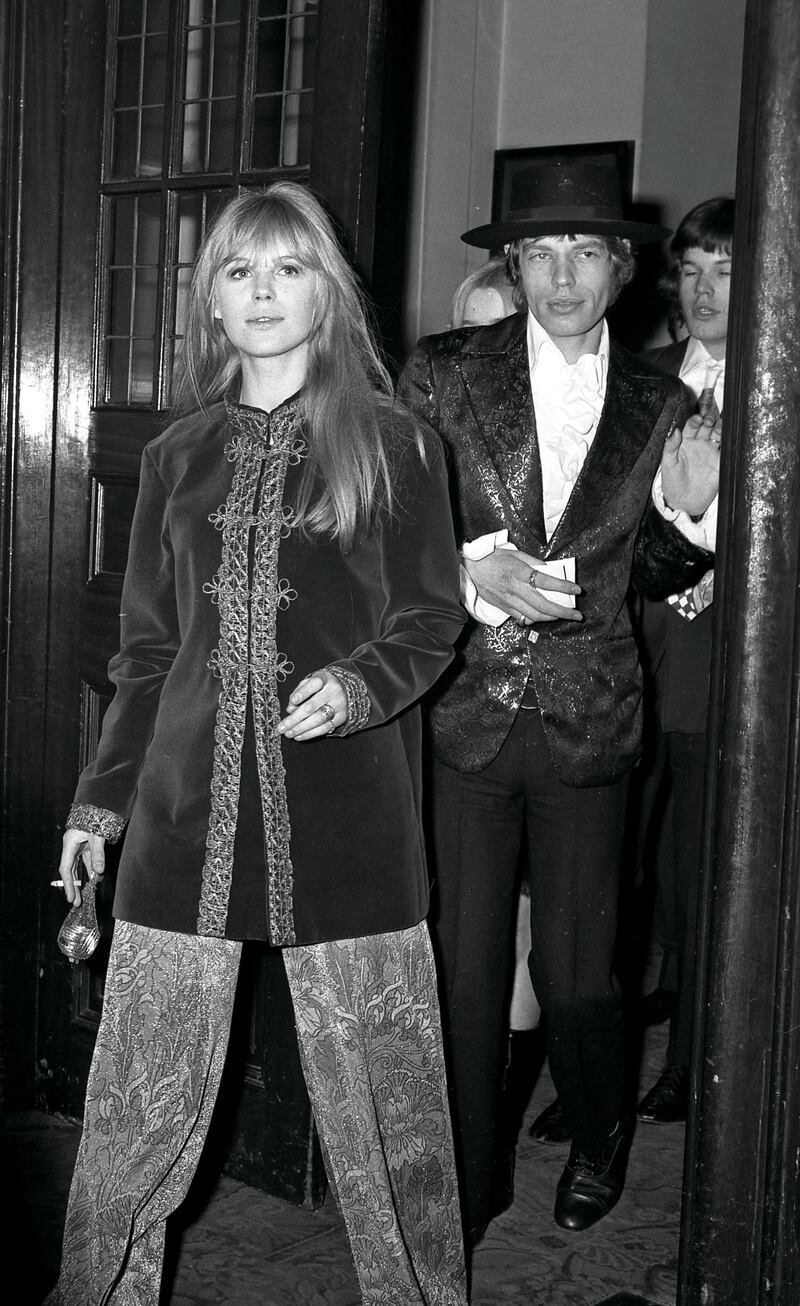 Sir Mick Jagger with Marianne Faithfull