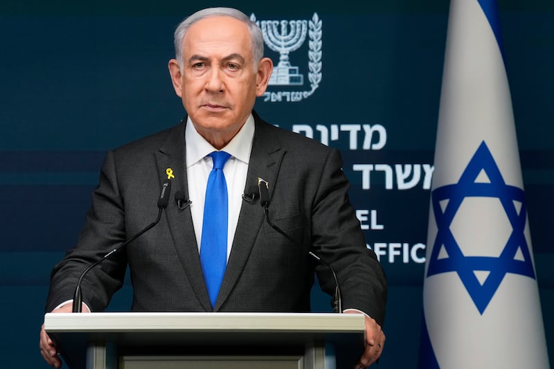 Israeli PM Benjamin Netanyahu (Ohad Zwigenberg/AP)