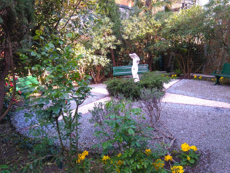 The family built a memorial garden for their daughter in north London