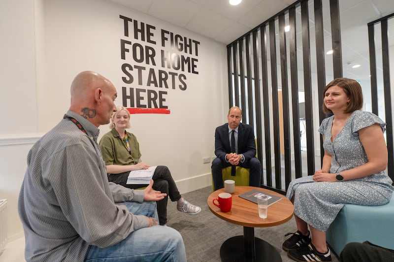 William spoke to Shelter Scotland staff and those helped by the charity