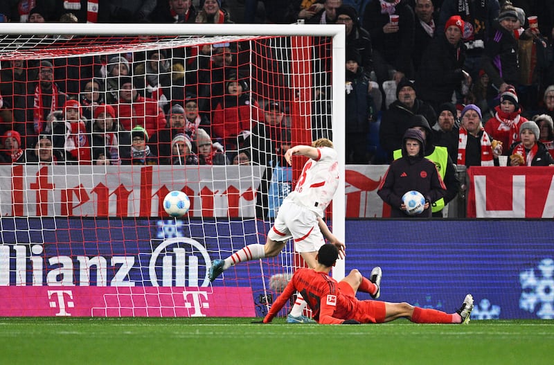 Jamal Musiala scored after only 27 seconds (Tom Weller/dpa via AP)