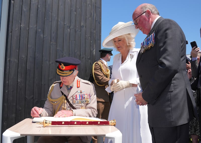 General Lord Dannatt with the King and Queen