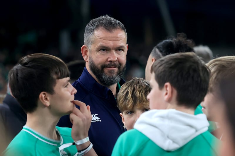 Ireland head coach Andy Farrell led his side to a famous win