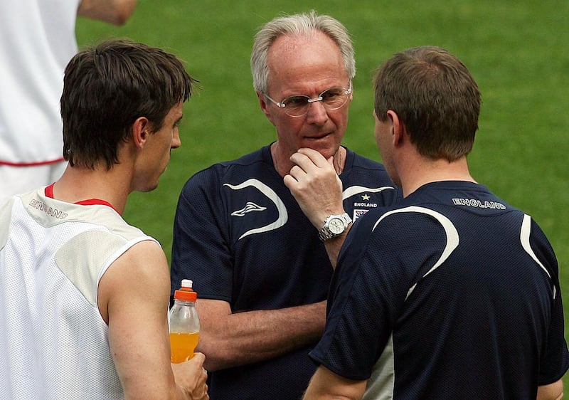 Eriksson was the first foreign manager to take charge of England’s men